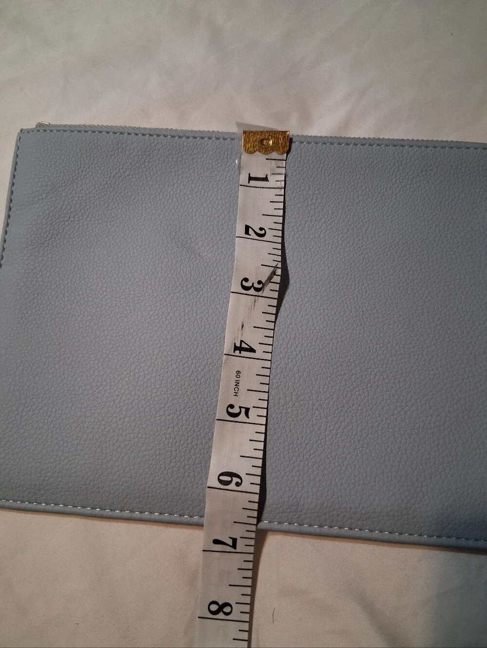 Blue Clutch Saffiano Vegan Leather Travel Tablet Ipad Pouch Katie Loxton London